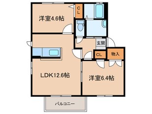 プレジ－ルアンＣの物件間取画像